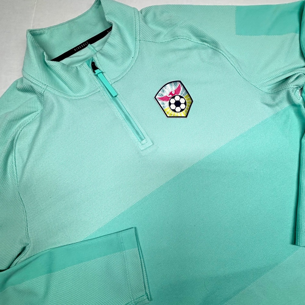 Nike Golf Dri-FIT Half Zip Pullover Teal Soccer Phoenix FC‎ Top Mens Medium EUC